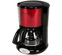 Cafetière programmable - MOULINEX - FG362D10 - Inox rouge - Programmable (arrêt auto) - 6-15 tasses