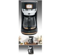Cafetière à filtre - Muse - Vintage - 1.4 L - 10 à 12 tasses - Sans fil noir doré
