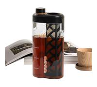 Cafetière à froid - Cafetière glacée, bouteille filtrante en maille fine | Théière anti-fuite en maille 350 avec échelle, distributeur de boissons aromatisées pour le camping, la cuisine, le