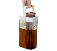 Cafetière à froid - Pichet en verre avec couvercle - Brewer breveté Flash-Chill Eced Tea Brewer - Distributeur de boisson transparent de 1000 ml - Carafe anti-fuite pour café, thé et stockage liquide