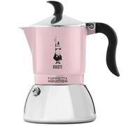 Bialetti Fiammetta Cafetière à induction, 2 tasses (100 ml), tous feux, design élégant, rose