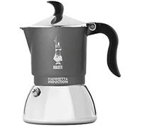 Bialetti Cafetière Fiammetta à induction, 4 tasses (150 ml), tous feux, design élégant, gris