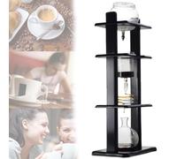 Cafetière à infusion froide avec goutteur réglable et récipient en verre, parfaite pour la maison, le bureau et les cafés