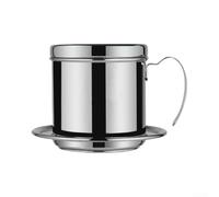 Cafetière à moka en acier inoxydable compatible avec induction 12 x 7 cm