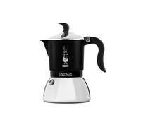 Bialetti Cafetière à induction Fiammetta, 2 tasses (100 ml), tous feux, design élégant, noir