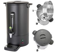 Cafetière à percolation avec robinet anti-gouttes, noire UNIQ 13 l - Hendi 21148