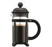 Bodum Cafetière à piston Java – Monture et couvercle en plastique, 3 tasses 0.35 l Noir