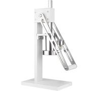 Cafetière à piston à levier manuel, machine à expresso manuelle, avec manomètre, piston, fonction de préchauffage, for porte-filtre de 58 mm, non électrique(White)