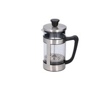 alpina Cafetière (environ 1 l) - Acier inoxydable - Argenté - 16,5 x 10 x 21,5 cm