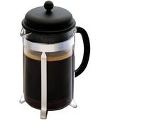 Cafetière à piston avec couvercle en plastique - BODUM - Caffettiera - 12 tasses - 1,5 l - En tritan - Armature inox