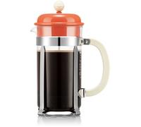 Bodum Cafetière à piston Caffettiera en verre 1 L 8 tasses Corail