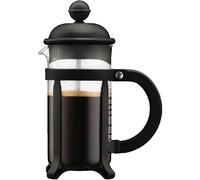 Bodum Cafetière à piston Java – Monture et couvercle en plastique, 3 tasses 0.35 l Noir