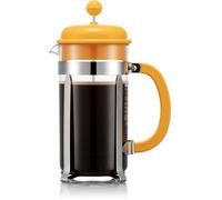 Bodum Cafetière à piston Caffettiera 8 tasses 1,0 L verre métal poignée jaune