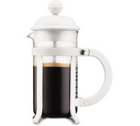 Bodum Cafetière à piston Java – verre, monture et couvercle plastique – 3 tasses 0,35 l Blanc crème