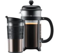Cafetiere a piston - BODUM - JAVA SET - 8 tasses 1.0 l + mug isotherme plastique 0.35 l
