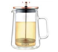 Cafetière à piston - KLAUSBERG - KB-7724 - 600ml - Verre borosilicaté - Double paroi