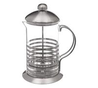 Secret de Gourmet - Cafetière à Piston Rayures 80cl Argent Argent G