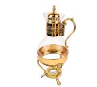 Cafetière Arabe Vintage en Verre, Ensemble pour Service Hôtelier