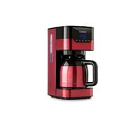 Cafetière - Arabica - Filtre permanent - Pour 12 tasses - Inox rouge