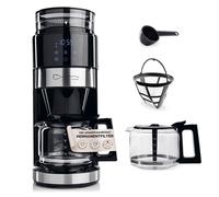 Cafetière Barista Avec Moulin 1,2L Carafe En Verre Minuteur Écran Tactile Filtre