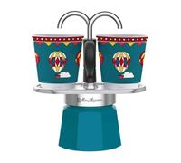 Cafetiere Bialetti - 0006494 - Machine à café Mini Express Winter Wonderland 2TZ avec deux tasses de 90ml Multicolore