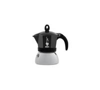 Cafetière Bialetti, Modèle 0006932 MOKA INDUCTION, Chrome Et Noir, Pour Café