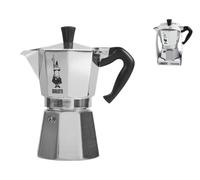 Cafetière Moka express avec bande en aluminium argenté 6 tasses
