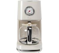 BiKitchen nostalgia 150 Cafetière blanc crème (brillant) Nombre de tasse=12 verseuse en verre, fonction de conservation de la