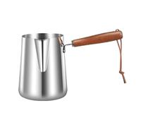 Cafetière, bouilloire à thé, mousse de lait, poignée en bois, chocolat fondant Durable for bureau, Bar, cuisine, café, maison(350ml)