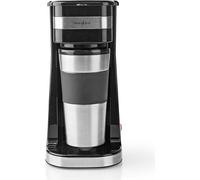 Cafetière | Café filtre | 0,4 l | 1 tasse | Argent / Noir