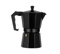 Cafetière - Cafetière portable en d'aluminium avec valve de sécurité | Cafetière italienne classique pour camping, céramique, gaz, alcool, latte, cappuccino, maison, bureau,