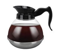 Cafetière, carafe à café de remplacement, carafe à café, cafetière universelle avec poignée noire et bec verseur bien ajusté pour cuisinière de machine à café