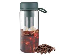 Cafetière Cold Brew | Cafetière à bouteille étanche à l'échelle | Pot d'à froid portable, fournitures de cuisine pour les sports de plein air, les voyages, la randonnée, le camping, la salle de fitnes