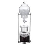 Cafetière Cold Brew goutte à goutte, 600 ml, dripper à glace pour café et thé glacé, support en acier inoxydable, verseuse en verre, design élégant, hauteur 45 cm, pour boissons fraîches d'été