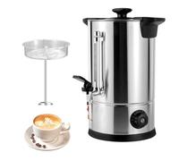 Cafetière commerciale, distributeur d'eau chaude en acier inoxydable, robinet thermostatique, pour buffet, traiteur, mariage, salle de réunion, salon, bureau à domicile(8L)