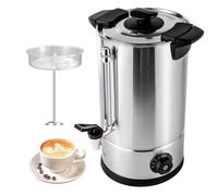 Cafetière commerciale, distributeur d'eau chaude en acier inoxydable, robinet thermostatique, pour buffet, traiteur, mariage, salle de réunion, salon, bureau à domicile(12L)