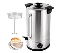 Cafetière commerciale, distributeur d'eau chaude en acier inoxydable, robinet thermostatique, pour buffet, traiteur, mariage, salle de réunion, salon, bureau à domicile(15L)