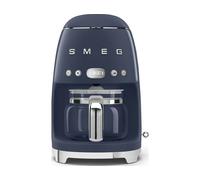 Smeg Cafetière à filtre DCF02NBEU 1050 W, 12 tasses, Fonction Arôme, Autostart – Bleu Navy