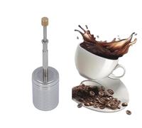 Cafetière de type presse - Avec filtre à piston réutilisable - Convient pour la maison, le bureau et les voyages (1 pièce)