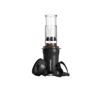 AeroPress Go Plus, petite cafetière portable pour voyage et camping - Méthode d'infusion 3 en 1 combine cafetière française, pourover, expresso, café corsé sans amertume, kit de presse à café - Noir