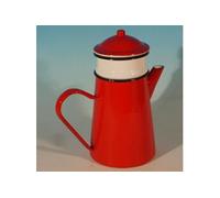 Cafetière du nord rouge d'Antan