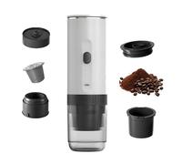 Cafetière électrique 20 bar - 2-en-1, batterie 7500mAh, chauffe intégrée 92°C - Charge USB-C - Pour café parfait en extérieur