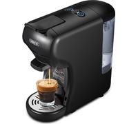 cafetière électrique 4 en 1, extraction constante à 92°C, pression de 19 bars, mini cold brew & fonction chauffage, réservoir d'eau amovible & bac d'égouttement