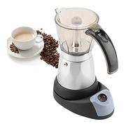 Cafetière électrique, 480W 220V 300ML/6 tasses Électrique détachable Cuisine à domicile Espresso Moka Cafetière Pot UE Plug-Profitez de votre vie à tout moment