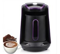 Cafetière Électrique 600 W, Cafetière Turque, Arabe, Grecque, Cafetière Comprenant 500 Ml, 4 Tasses À Café, Arrêt Automatique pour la Maison Et Le Bureau purple