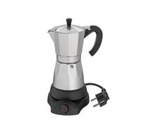 Cafetière électrique Cilio Classico, diamètre 11,5 x 25 cm, 6 tasses, argent