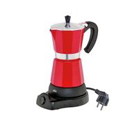 Cafetière électrique Cilio Classico, diamètre 11,5 x 25 cm, 6 tasses, rouge