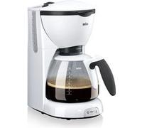 cafetière électrique de 1,2L pour 10 tasses 1100w Acier Blanc Braun Blanc G