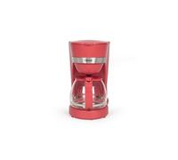 Livoo - cafetière électrique DOD200C - 12 tasses, capacité 1,25L, 750W, filtre réutilisable, maintien chaud, Rouge Chili