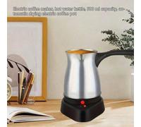 Cafetière électrique en acier inoxydable avec prise standard européenne, bouilloire à eau chaude d'une capacité de 500 ml, avec fonction de séchage automatique. Cafetière électrique pour café mocha. A